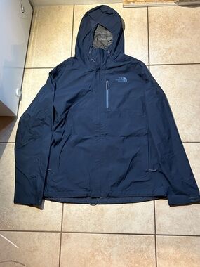 The North Face Men's Hooded Rain Jacket - Navy